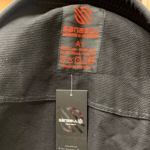 Sanabul A1 Brazilian Jiu-Jitsu Gi-Black with Red Logos